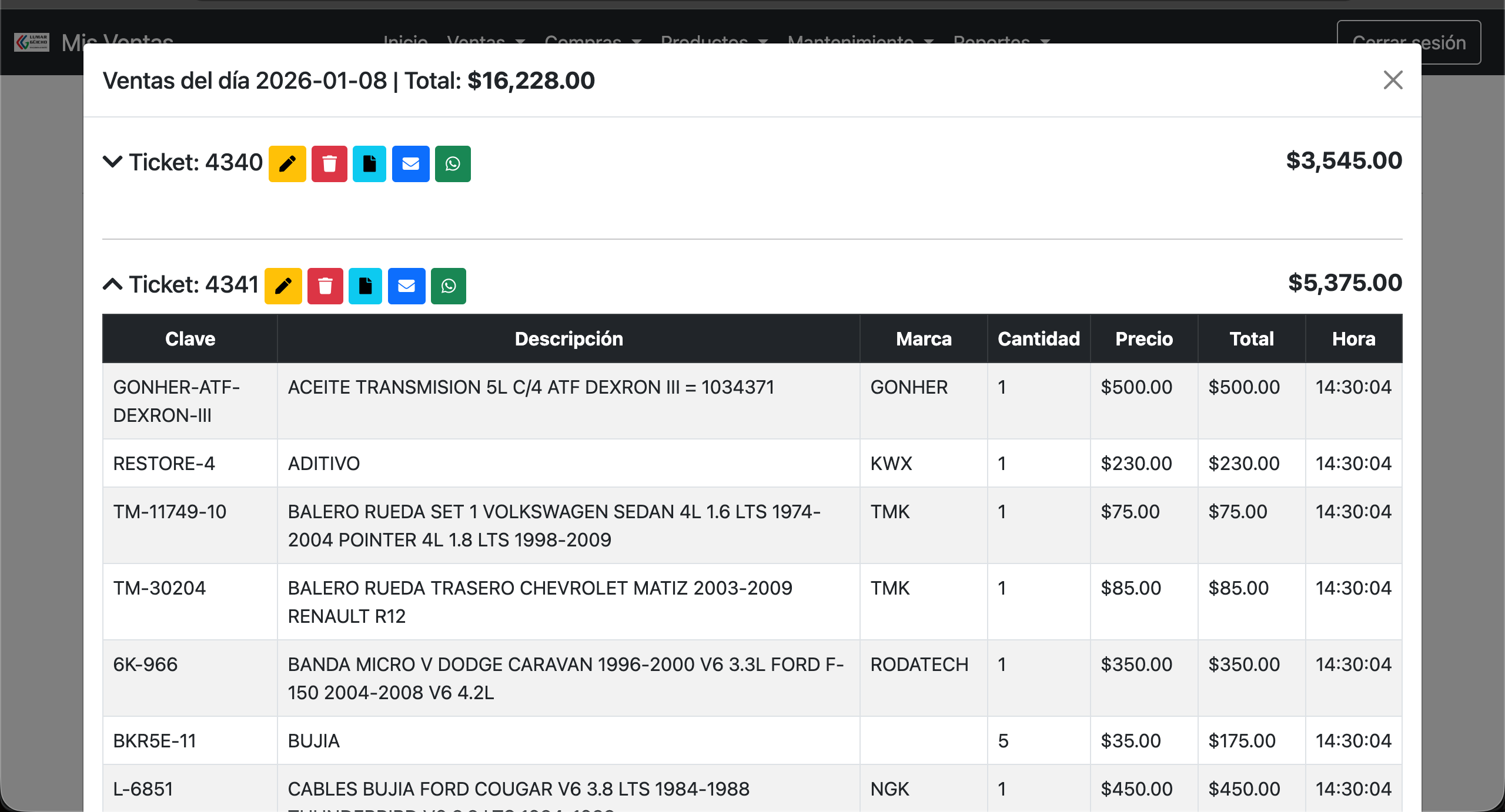 ERP Integral para Refaccionarias con IA y Punto de Venta
